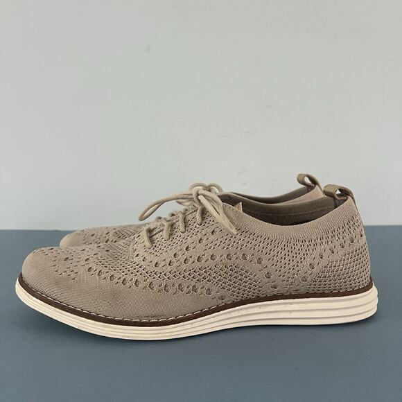 Cole Haan 2.ZeroGrand Stitchlite Rye Gold Wingtip Oxford Womens Sneakers - Picture 4 of 9
